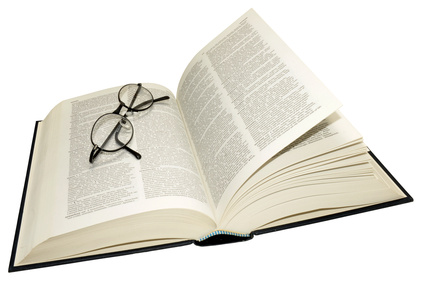 Open Dictionary And Reading Glasses