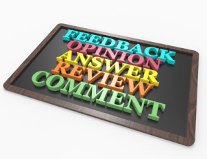 Feedback,Opinion,Answer,Review,Comment 3d word